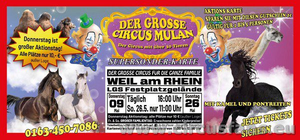 CIRCUS MULAN (DE) A WEILL AM RHEIN FOTO STRUTTURE