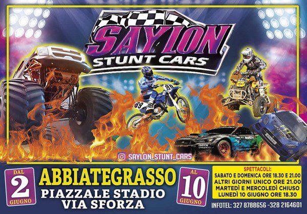 IL SAYLON STUNT CARS ..... SCALDA I MOTORI !!!!!