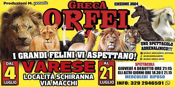 CIRCO GRECA ORFEI NEWS 21-07-2024