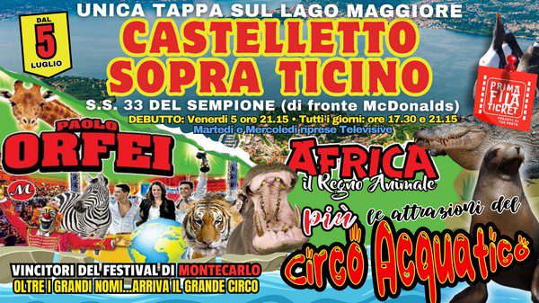 CIRCO DARIX TOGNI AFRICA IL REGNO ANIMALE annuncia .....