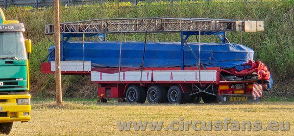 CIRCO DARIX TOGNI A BERGAMO arrivati i primi mezzi