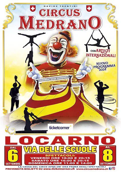 CIRCUS MEDRANO SCHWEIZ ARRIVA VICINO ALL'ITALIA: il tour