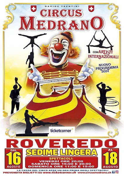 CIRCUS MEDRANO SCHWEIZ ARRIVA VICINO ALL'ITALIA: il tour