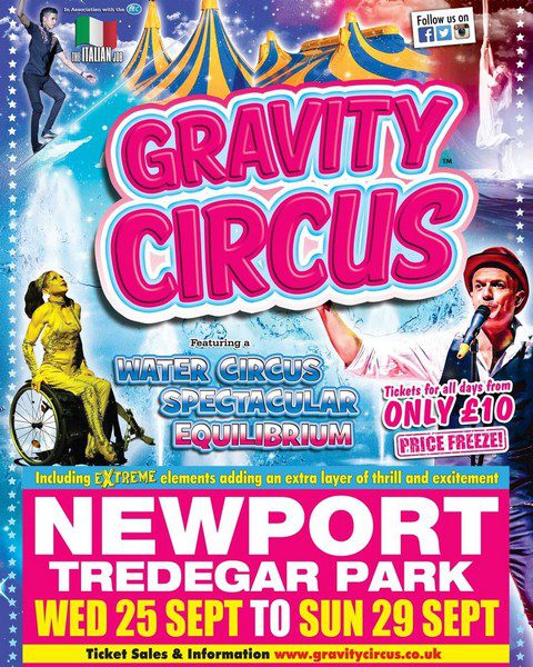 GRAVITY CIRCUS ARRIVA IN GALLES