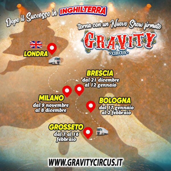 GRAVITY CIRCUS: Il Tour invernale 2024/25