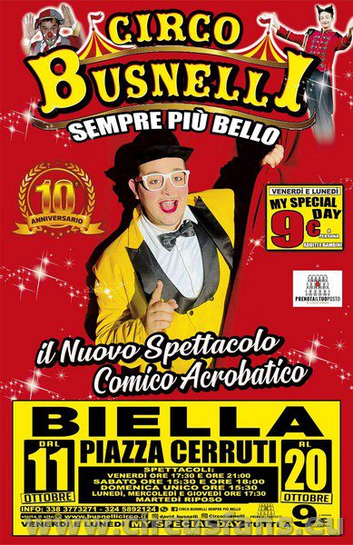 CIRCO BUSNELLI: LE TAPPE DELLA 1a PARTE DEL TOUR 24/25