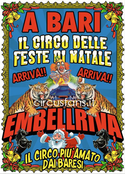 IL CIRCO EMBELL RIVA PER NATALE A BARI